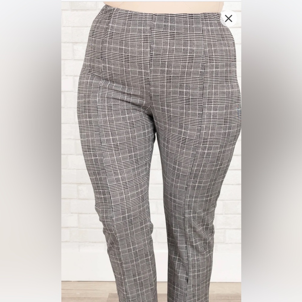 Chic Soul Easy To Miss Me Pants, Black-White 2x